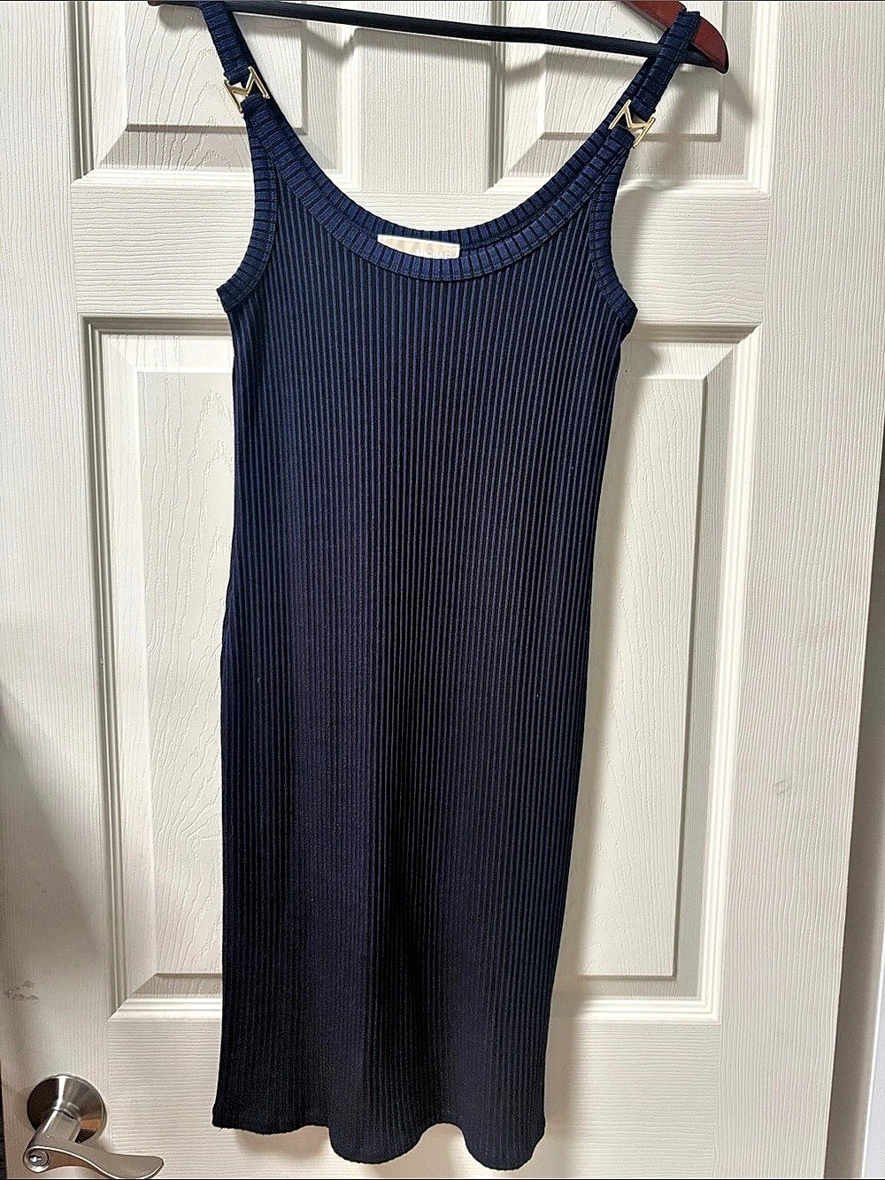 Michael Kors Striped Mini Dress in Blue